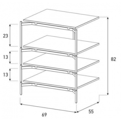 Hi-Fi стойка Sonorous RX 6040 VIC BLK
